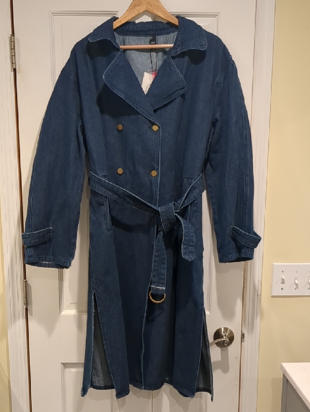 Statement Maker Denim Trench Coat